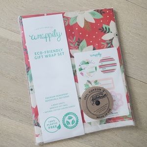 Wrappily Eco-friendly Gift Wrap Set Poinsettia